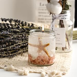 BIG CART 200Ml Glass Jars With Metal Lids, Clear Round Candle Making Jars- Empty Food Storage Containers, Mason Canning Jar For